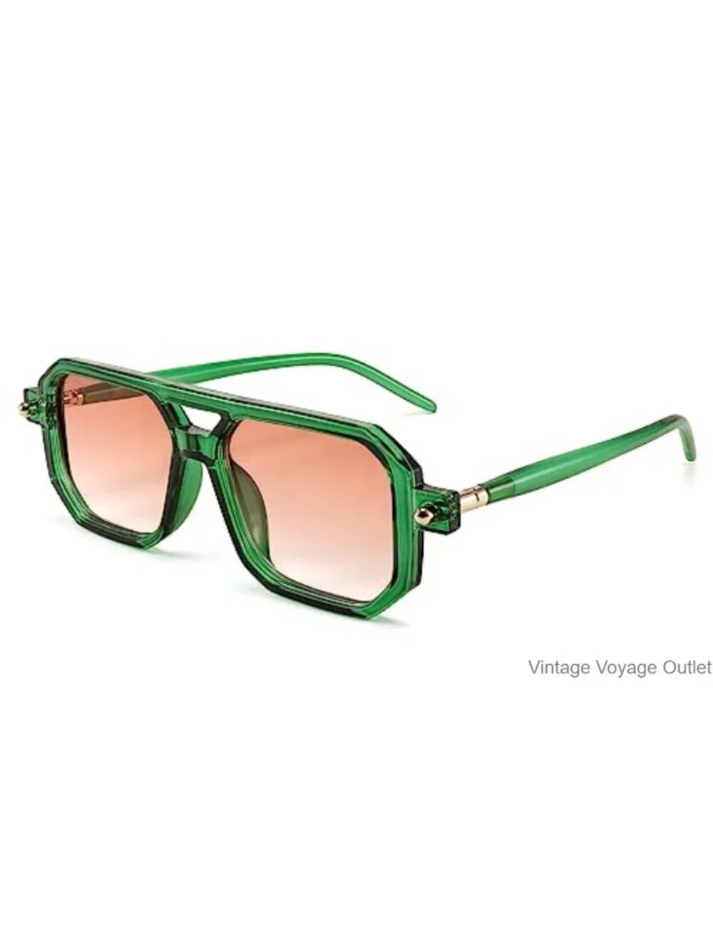 Retro 70s Square Aviator Sunglasses UV400 Protection Unisex